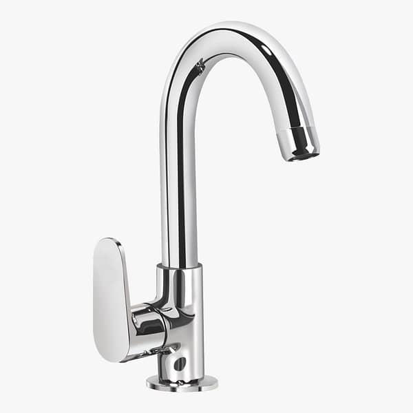 411028 KEROVIT HYDRUS DECK MOUNTED SINK COCK WITH SWIVEL SPOUT