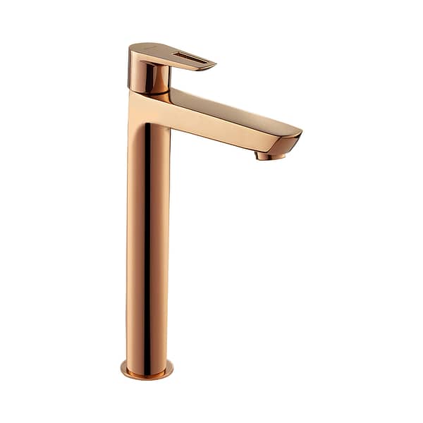 KB911002-RG KEROVIT CHIME TALL PILLAR TAP ROSE GOLD